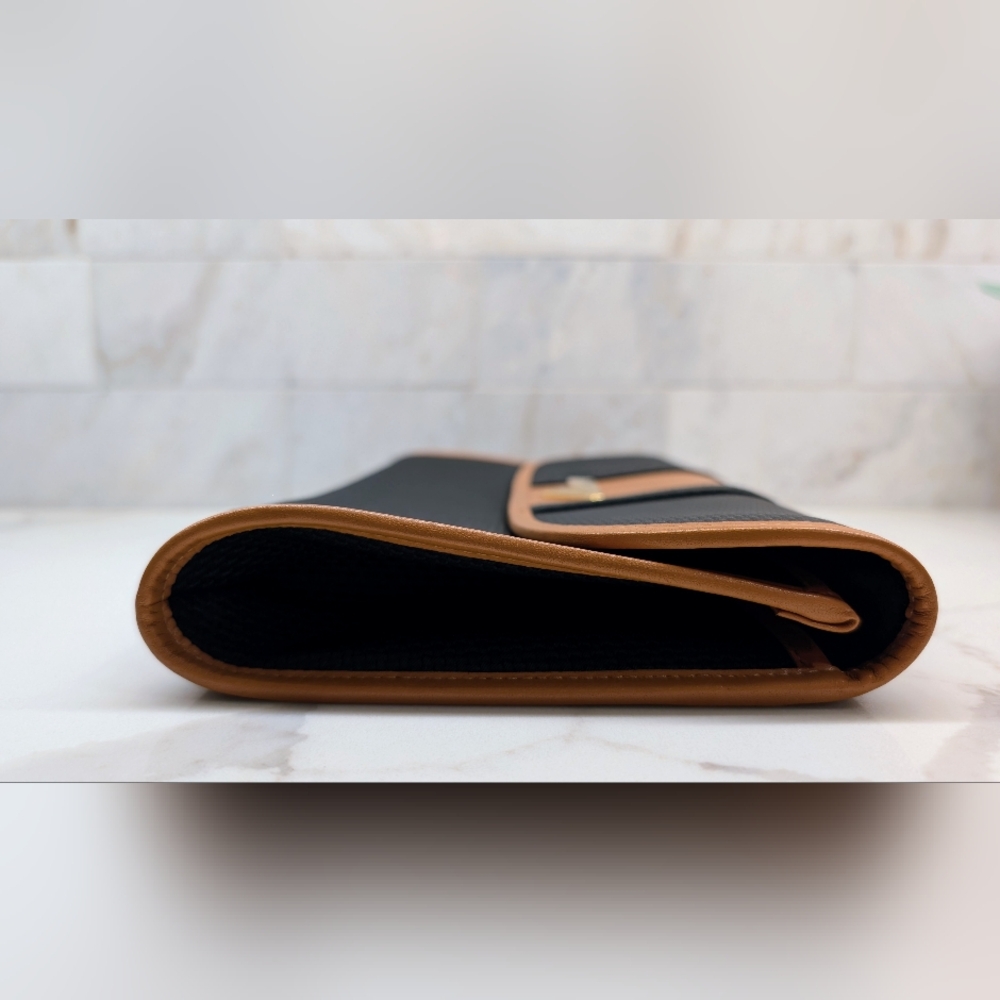Yves Saint Laurent Black and Tan Clutch - Picture 9 of 9